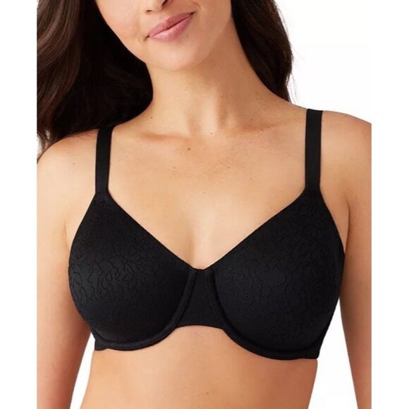 New Wacoal Black Inside Job Unlined Underwire Bra Black 36C Underwire NWT
